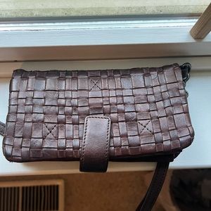 Woven leather vilenca wallet